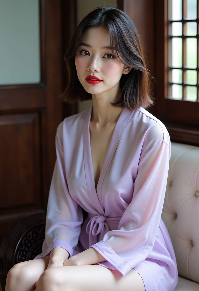 苏离站在落地窗前回望城市的剧情剧照